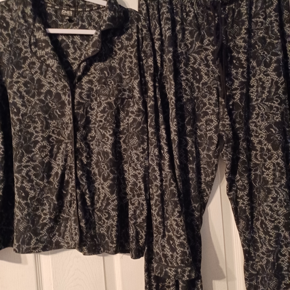 Jones New York pajama set black XL